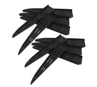 GALPADA 10 Pièces Protège-lame de Couteau en Plastique Noir Design Ventilé et Structure Compacte, Protège-couteau Cuisine Portable pour Restaurants et Pique-niques en Plein Air