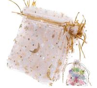 GALPADA 100 Paquet à Cordon en Filet pour Dragées Mariage, Petits Pochons Délicats en Maille Or, 100 Pièces, Finition Soignée, Usage Multiple pour Fêtes et Événements