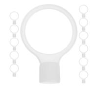 GALPADA 12 Pièces Connecteur de Cône de Signalisation en Pvc Blanc pour Cônes de Sécurité Routière Connexion Sécurisée et Longueur Ajustable pour Barrières de Parking