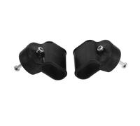 GALPADA 2 Pièces Kit de Réparation Connecteur Pliant Sangle Charnière Épaissie en Plastique Noir Résistant aux Flexions Répétées, Sécurité Améliorée pour Chaise Longue pour Usage Maison