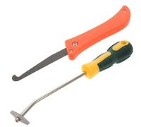 GALPADA 2 Pièces Kit D'outil de Retrait de Coulis en Acier Tungstène Manche Abs et Caoutchouc, pour Enlever le Calfeutrage et Nettoyer les Joints de Carrelage Couleur Couleur Aléatoire