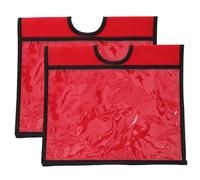 GALPADA 2 Pièces Manchon pour Cône de Signalisation, Panneau | PVC et Pe, Haute Visibilité Solide, Usage Polyvalent, Lot, Couleur Rouge