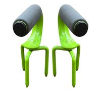 GALPADA 2 Pièces Outil de Jardinage pour Lit Surélevé et Pots de Fleurs, Fourche à Griffes en Acier Inoxydable Renforcé, Manche en Éponge Souple, pour Ameublir et Niveler Le Sol en
