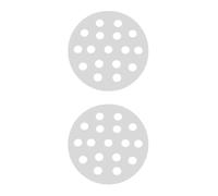 GALPADA 2 Pièces Plaque de Charbon de Bois Chauffante Ronde en Fer 145 MM | Grille de Remplacement, Ventilation Améliorée, Séparation du Bac à Charbon, Nettoyage Facile