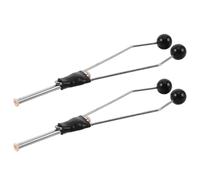 GALPADA 2 Pièces Porte-Bobine de Montage Mouche en Acier Inoxydable et Céramique, Noir, Contrôle Optimisé du Fil, pour Pêche la Mouche et Voyage, pour Pêcheurs