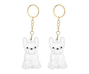 GALPADA 2 Pièces Porte-clés Transparent en Abs pour Rangement de Poils d'animaux de Compagnie, Boîte Capsule Portable et Mignonne, Maison Voyages