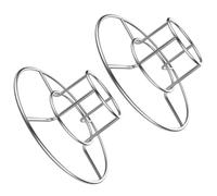 GALPADA 2 Pièces Support à Poulet en Acier Inoxydable Pliable | Montage Simple, Cadre Stable, Nettoyage Facile, Rangement Compact, pour Viande et Petit Dindon