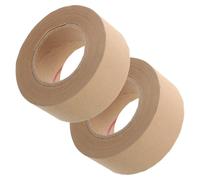 GALPADA 2 Rouleaux Ruban Adhésif Hydro-soluble pour Encadrement Tableau, Bande de Kraft Gommé Facile à Déchirer, Usage Multifonction en Papier Kraft Khaki