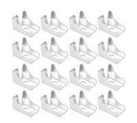 GALPADA 20 Pièces Clips de Support D'étagère en Acier Argenté pour Armoire et Bibliothèque, Installation Ajustée pour Gestion D'espace et Rangement