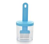 GALPADA 2pcs Brosse à Barbecue Résistante la Chaleur avec Support, Pinceau à Huile et Sauce en Silicone et Résine pour Grillades et Pâtisseries Couleur Aléatoire