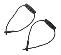 GALPADA 2pcs Poignée de Seau en Corde de Coton Clip en Plastique Noir, Forte Capacité de Charge, Protection des Mains pour Usage Professionnel et Ustensiles Cuisine