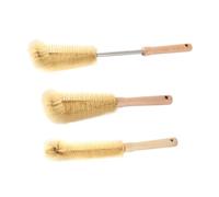 GALPADA 3 Pièces Brosse de Nettoyage pour Bouteilles et Pailles en Bois et Nylon, sans Odeur, Compatible Lave-vaisselle avec Crochet, Nettoyage Facile à Domicile