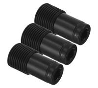GALPADA 3pcs Connecteur de Tige Filetée pour Manche à Balai Adaptateur D'extrémité Filetée pour Manche à Balai Plastique Noir Installation Rapide Connexion Sécurisée et Perche