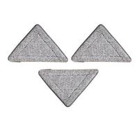 GALPADA 3pièces Recharge Balai à Franges Triangle Microfibre Ultra Absorbante pour Sols Durs Réutilisable et Lavable Remplacement Serpillière Compatible avec Balais Laveurs pour Nettoyage