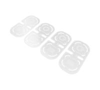 GALPADA 4 Pièces Règle de Calcul des Entailles, Gabarit en Acrylique à Coins Arrondis pour Paquet, Outil DIY pour Maroquinerie et Patchwork, 4 Espacements, Marquage des Bords