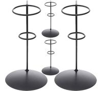 GALPADA 4 Pièces Support à Cônes en Fer Noir pour Glaces et Frites, Léger et Résistant, pour Marchés et Pique-niques, Présentoir Pratique pour Desserts et Snacks