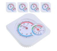 GALPADA 5 Pièces Thermomètre Précise Aiguille Température avec Extérieur et Surveillance Hygromètre Analogique Mini Mural Humidité pour Intérieur pour Cuisine et Serre
