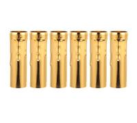 GALPADA 6 Pièces Manchon de Lustre en Fer Or pour Lustres en Cristal Européens, Remplacement Réutilisable de Cache-lustre pour Douille E14, Adapté au Plafonnier Salon