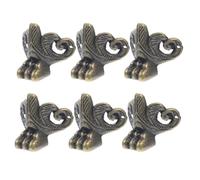 GALPADA 6 Pièces Pieds de Quincaillerie en Alliage de Zinc Vintage pour Coffret à Bijoux et Boîte de Rangement, Support Solide et Décoration Rétro pour Meubles