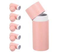 GALPADA 6 Tubes en Carton Rose Ronds pour Emballage de Parfum et Petits Flacons D'huile Essentielle, Design Créatif, Pratique pour Transport et Rangement, Lot de 6 Pièces pour Artisanat