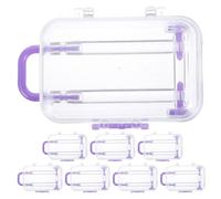 GALPADA 8pièces Boîte Mini Valise Transparente pour Bonbons Coffret Garni Style Suitcase Décor Mariage et Shower Petit Format Portable Robuste