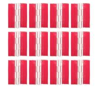 GALPADA Acrylique Charnière de Piano Autocollante Adhésive 12 Pièces, 45mm Mini Charnière Pliante, Transparente, Rouge, pour Boîte à Bijoux, Portes D'armoire, Loisirs Créatifs