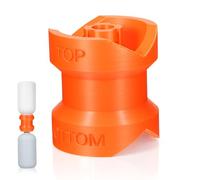 GALPADA Adaptateur D'entonnoir pour Flacons de Shampoing et Savonnette en Plastique Orange, Connecteur Anti-fuite et Anti-goutte, pour Transférer Liquides Cuisine et Gel