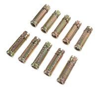 GALPADA Ancrages Moletés Caractéristiques Stables Faciles à Installer Lot de 10 et Acier M8x50mm pour Béton Briques Pleines Pierres Naturelles