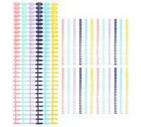 GALPADA Anneaux de Reliure Plastique 30 Trous, Lot de 30 Pièces, Facile à Ajouter ou Retirer des Pages, pour Activités DIY et Présentations Professionnelles Couleur Couleur Aléatoire