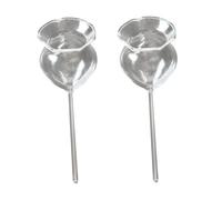 GALPADA Arroseur Automatique pour Plantes en Verre Argenté, Lot de 2pcs, Système Pratique et Créatif pour Arrosage Goutte à Goutte, pour Plantes D'intérieur en Vacances