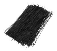 GALPADA Attaches de Câble Réutilisables pour Organiser Câbles 1000 en Fil de Fer Gainé Plastique Noir, Solides et Pratiques la Maison Déplacement