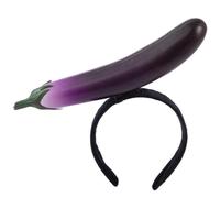 GALPADA Bandeau Aubergine en Éponge et Tissu, Accessoire Cheveux Confortable et Réutilisable, Décoration Cheveux Unique pour Fêtes et Célébrations