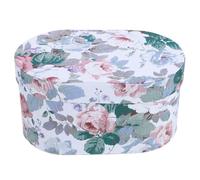 GALPADA Boîte à Cadeau Tissu Polyester Imprimé Boîte de Rangement à Motif Floral Portable Coffret Élégant pour Bonbons et Cosmétiques et Fleurs Anniversaire et Mariage