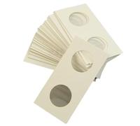 GALPADA Boîte de Rangement Porte-pièces de Collection 200pcs en Papier Blanc, Protectrice Espace pour Écrire Notes, pour Stockage et Affichage