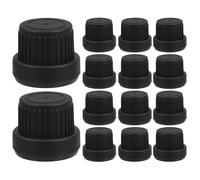 GALPADA Bouchons Distributeurs Noirs Pratiques et Faciles à Utiliser en Pp Lot de 30 5-100ml Bouchons de Rechange Doseur Anti-vol pour Flacons D'huile Essentielle pour Aromathérapie