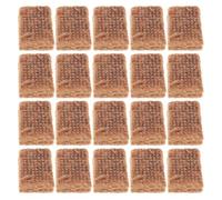 GALPADA Briques Allume-feu en Pin et Cire 20 Pièces pour Barbecue Marron, Combustion Longue Allume-feu à Charbon Hot Pot et Usage Domestique pour Extérieur