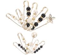 GALPADA Broche Épingle de Sûreté pour Robe et Pantalon, Lot de 11 Pièces en Alliage, Clip Élégant pour Resserrer la Taille, pour Soirée et Travail