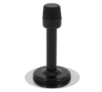 GALPADA Butée de Porte sans Perçage en Acier Inoxydable avec Embout en Caoutchouc Noir, Protection Anti-collision, pour Bas de Porte Intérieur