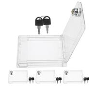GALPADA Cache en Plastique pour Panneau de Climatisation Mural de Protection avec Verrouillage Sécurisé, Lot de 4 Pièces Ambiance Estivale Intérieure Sûre