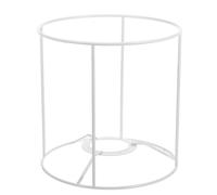 GALPADA Cadre d'abat-jour en fer avec douille E27, structure en cage filaire 18x18x18 cm, support pour lampe suspendue, accessoires DIY, pour salon et chambre