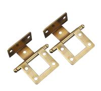 GALPADA Charnières de meubles charnières pour placards en fer 2 pièces or avec dispositif de fermeture de porte adaptés pour bookcase et cabinet