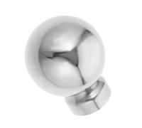 GALPADA Cimier de Poteau en Acier Inoxydable Argenté, Boule Creuse Élégante pour Main-courante D'escalier, Installation Facile, Accessoire Décoratif Polyvalent pour Clôture de Jardin