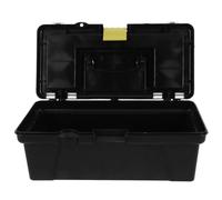 GALPADA Coffret à Outils Portable Couleur en Abs Noir avec Grosse Capacité, Plateau Amovible et Poignée, Boîte Légère pour Ranger et Organiser Outils et Accessoires Couleur