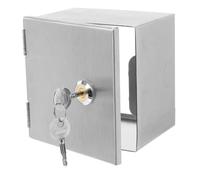 GALPADA Coffret ÉLectrique ÉTanche En Acier Inoxydable Avec Serrure BoîTe De Prise Murale 12X12X9.5Cm Pour Protection Prise ExtéRieure Et Charge VéHicule ÉLectrique