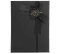 GALPADA Coffret Présent Noir en Papier, Boîte à Dragées Portable et Facile à Transporter, pour Emballer Petits Présents et Décorations Élégantes