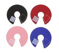 GALPADA Collier Anti-Morsure pour Perroquet en Polaire et de Récupération 4pcs Anti-Rayures, Protège Plumage et Favorise la Cicatrisation en Partiel Couleur Aléatoire