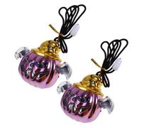 GALPADA Collier Citrouille pour Fête Halloween Pendentif Lanterne LED en Plastique, Lot de 3 Pièces, Décoration Lumineuse pour Bal Costumé