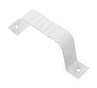 GALPADA Collier Robuste en Alliage D'aluminium Blanc de Serrage Support de Canalisation de Gouttière Fixation Sécurisée pour Gouttière Carrée pour Maison et Bâtiments