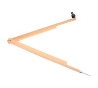 GALPADA Compas de Dessin Beige en Bois Résistant pour Enseignants et Étudiants, Design Multifonction Clip Tableau et Porte Craie, pour Démonstrations en Classe