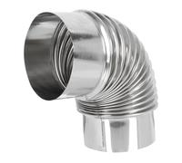GALPADA Coude Tuyau D'échappement Inox 110 Mm Pour Poêle à Bois Conduit Cheminée Maison Flexible Anti-fuite Ventilation La Cuisine Solide